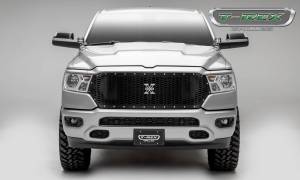 T-Rex Billet - 7714651 | T-Rex Laser X Series Grille | Laser Cut Pattern | Mild Steel | Black | Chrome Studs | 1 Pc | Replacement - Image 6