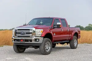 Rough Country - 41011 | Rough Country BA2 Running Board Side Step Bars (1999-2016 F250, F350 Super Duty 2WD/4WD | Crew Cab) - Image 3