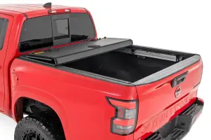 Rough Country - 49520501 | Rough Country Hard Tri Fold Flip Up Bed Cover For Nissan Frontier | 2005-2021 | 5' Bed - Image 5