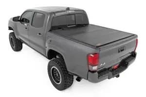 Rough Country - 49420600 | Rough Country Hard Tri Fold Flip Up Bed Cover (2016-2023 Tacoma 2WD/4WD | 6' Bed) - Image 2