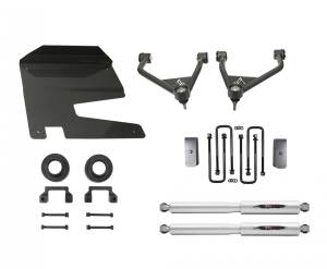 150212BK | Belltech 4 Inch Complete Lift kit with Trail Performance Rear Shocks (2019-2024 Silverado, Sierra 1500 2WD/4WD)