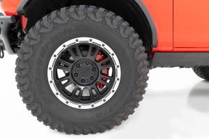 Rough Country - 71151 | Rough Country Caliper Front And Rear Covers For Ford Bronco 4WD | 2021-2023 | Red - Image 4
