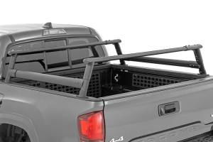 73115 | Rough Country Half Height Aluminum Bed Rack (2005-2023 Tacoma 2WD/4WD | 5' Bed)