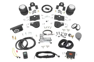 10035WC | Rough Country Air Spring Spacers Kit For Ram 1500 4WD | 2019-2023 | Stock Height, With Onboard Air Compressor & Wireless Remote