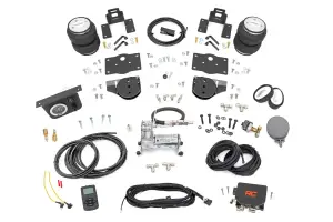 10035WC | Rough Country Air Spring Spacers Kit For Ram 1500 4WD | 2019-2025 | Stock Height, With Onboard Air Compressor & Wireless Remote