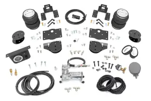 100354C | Rough Country Air Spring Spacers Kit For Ram 1500 4WD | 2019-2025 | With 4 Inch Lift, With Onboard Air Compressor