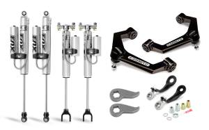 110-P0929 | Cognito 3 Inch Premier Leveling Kit with Fox PSRR 2.0 Shocks (2020-2024 Silverado, Sierra 2500 HD, 3500 HD 2WD/4WD)