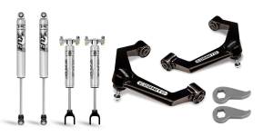 110-P0779 | Cognito 3 Inch Performance Ball Joint Leveling Kit With Fox PS 2.0 IFP Shocks (2020-2024 Silverado, Sierra 2500 HD, 3500 HD 2WD/4WD)