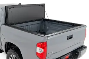 Rough Country - 49414551 | Rough Country Hard Tri-Fold Flip Up Tonneau Bed Cover For Toyota Tundra | 2007-2021 | 5' 7" Bed - Image 2