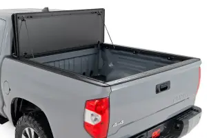 Rough Country - 49414551 | Rough Country Hard Tri-Fold Flip Up Bed Cover (2007-2021 Toyota Tundra 2WD/4WD | 5'7" Bed) - Image 2