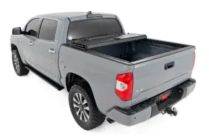 Rough Country - 49414551 | Rough Country Hard Tri-Fold Flip Up Tonneau Bed Cover For Toyota Tundra | 2007-2021 | 5' 7" Bed - Image 4