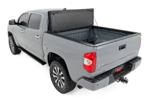 Rough Country - 49414551 | Rough Country Hard Tri-Fold Flip Up Bed Cover (2007-2021 Toyota Tundra 2WD/4WD | 5'7" Bed) - Image 5