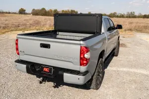 Rough Country - 49414551 | Rough Country Hard Tri-Fold Flip Up Tonneau Bed Cover For Toyota Tundra | 2007-2021 | 5' 7" Bed - Image 10