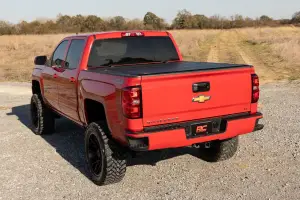 Rough Country - 49119551 | Rough Country Hard Tri-Fold Flip Up Bed Cover (2014-2018 Silverado, Sierra 1500 2WD/4WD | 2014-2019 Silverado, Sierra 2500 HD, 3500 HD 2WD/4WD | 5'9" Bed) - Image 6