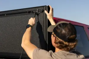 Rough Country - 49119551 | Rough Country Hard Tri-Fold Flip Up Bed Cover (2014-2018 Silverado, Sierra 1500 2WD/4WD | 2014-2019 Silverado, Sierra 2500 HD, 3500 HD 2WD/4WD | 5'9" Bed) - Image 10