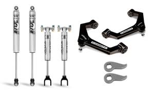 110-P0884 | Cognito 3 Inch Performance Uniball Leveling Kit With Fox PS 2.0 IFP Shocks (2020-2024 Silverado, Sierra 2500 HD, 3500 HD 2WD/4WD)
