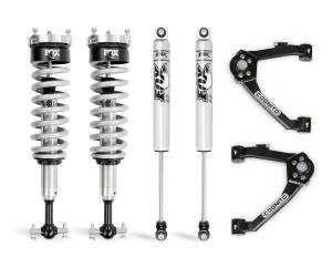 Cognito Motorsports - 210-P0962 | Cognito 3-Inch Performance Leveling Kit With Fox 2.0 IFP Shocks (2014-2018 Silverado/Sierra 1500 2WD/4WD With OEM Stamped Steel/Cast Aluminum Control Arms) - Image 1