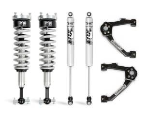 210-P0962 | Cognito 3 Inch Performance Leveling Kit With Fox 2.0 IFP Shocks (2014-2018 Silverado, Sierra 1500 2WD/4WD With OEM Stamped Steel, Cast Aluminum Control Arms)