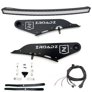 Z334721-KIT-C | ZROADZ Front Roof LED Kit with (1) 50 Inch LED Curved Double Row Light Bar (2019-2023 Ram 1500)