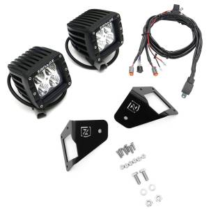 Z334811-KIT | ZROADZ Front Roof Side LED Kit with (2) 3 Inch LED Pod Lights (2007-2018 Wrangler JK)