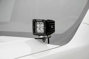 Z362281-KIT2 | ZROADZ Hood Hinge LED Kit Incl. (2) 3 Inch LED Pod Lights (2019-2022 Sierra 1500)