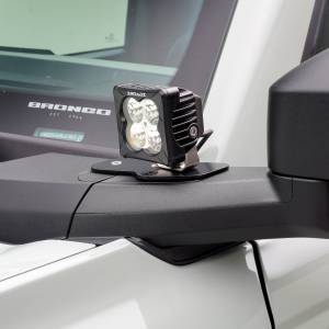 ZROADZ - Z365401-KIT2 | ZROADZ Mirror/Ditch Light LED KIT, Includes (2) 3 inch ZROADZ White LED Pod Lights (2021-2023 Bronco) - Image 8