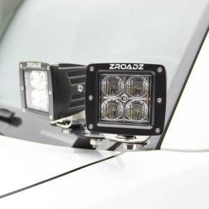 Z369491-KIT4 | Hood Hinge LED Kit with (4) 3 Inch LED Pod Lights (2014-2020 4Runner)