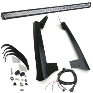 Z374811-KIT-S | ZROADZ Roof LED Kit with (1) 50 Inch LED Straight Double Row Light Bar (2007-2018 Wranlger JK)
