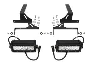 Z381421-KIT | ZROADZ Rear Bumper LED Kit with (2) 6 Inch LED Straight Double Row Light Bars (2015-2019 Silverado, Sierra 2500 HD, 3500 HD Diesel)