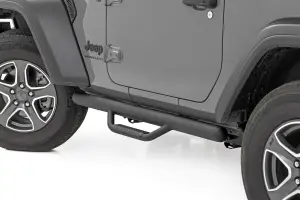 Rough Country - RCJ1846A | Rough Country Nerf Step Full Length For Jeep Wrangler JL 4WD | 2018-2023 | 2 Door - Image 2