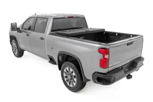 Rough Country - 49120651 | Rough Country Hard Tri-Fold Flip Up Bed Cover (2020-2025 Silverado, Sierra 2500 HD, 3500 HD 2WD/4WD | 6'9" Bed) - Image 4