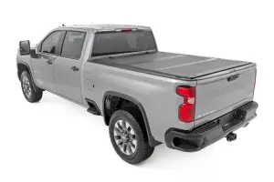 Rough Country - 49120651 | Rough Country Hard Tri-Fold Flip Up Bed Cover (2020-2025 Silverado, Sierra 2500 HD, 3500 HD 2WD/4WD | 6'9" Bed) - Image 3