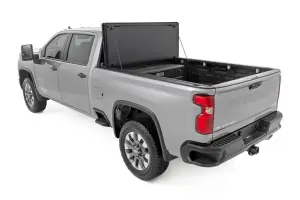 Rough Country - 49120651 | Rough Country Hard Tri-Fold Flip Up Bed Cover (2020-2025 Silverado, Sierra 2500 HD, 3500 HD 2WD/4WD | 6'9" Bed) - Image 6