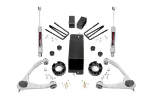 19431A | Rough Country 3.5in Suspension Lift Kit With Forged Upper Control Arms (2007-2016 Silverado, Sierra 1500 4WD)