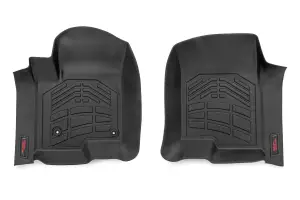 Rough Country - SM21612 | Rough Country Sure Fit Floor Mats For Crew Cab Chevrolet Silverado / GMC Sierra 1500/2500 HD/3500HD (2019-2025) | Front Bucket Seats, Cover First & Second Row - Image 3