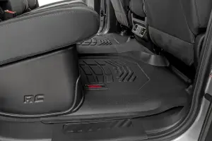 Rough Country - SM21612 | Rough Country Sure Fit Floor Mats For Crew Cab Chevrolet Silverado / GMC Sierra 1500/2500 HD/3500HD (2019-2025) | Front Bucket Seats, Cover First & Second Row - Image 8