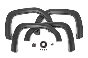 S-G11911-GAZ | Rough Country Sport Fender Flares For GMC Sierra 1500 (2019-2024) | Summit White