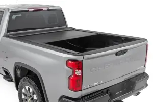 Rough Country - 46110690 | Rough Country Retractable Bed Cover (2020-2025 Silverado, Sierra 2500 HD, 3500 HD 2WD/4WD | 6'9" Bed) - Image 2