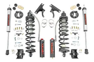 50015 | Rough Country 3 Inch Coilover Conversion Upgrade Kit For Ford F-250 Super Duty | 2005-2022 | Diesel, Front Vertex Coilovers, Rear V2 Shocks