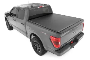 Rough Country - 42225650 | Rough Country Soft Roll Up Bed Cover (2015-2024 F150 Pickup 2WD/4WD | 6'7" Bed) - Image 2
