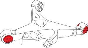 SPC Performance - 87550 | SPC Performance Rear xAxis Ball Joint Kit For Lincoln, Jaguar, Ford | Set Of 4 - Image 2