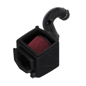 S&B Filters - 75-5101 | S&B Filters Cold Air Intake (2001-2004 Silverado, Sierra 6.6L LB7 Duramax) Cotton Cleanable Red - Image 2
