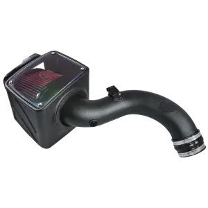 S&B Filters - 75-5101 | S&B Filters Cold Air Intake (2001-2004 Silverado, Sierra 6.6L LB7 Duramax) Cotton Cleanable Red - Image 3
