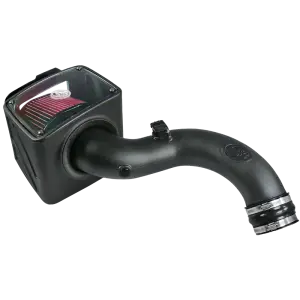 S&B Filters - 75-5101 | S&B Filters Cold Air Intake (2001-2004 Silverado, Sierra 6.6L LB7 Duramax) Cotton Cleanable Red - Image 6