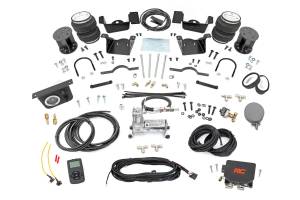 100345WC | Rough Country Air Spring Kit | 3-5 Inch Lift with Onboard Air Compressor & Wireless Remote (2020-2025 Silverado, Sierra 2500 HD, 3500 HD 2WD/4WD)