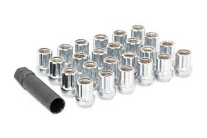 142032CHOE | Rough Country M14 x 2.0 Lug Nut Set of 32 | Chrome | Open End