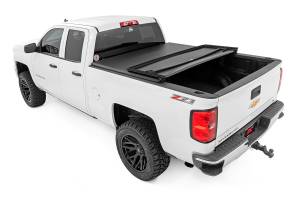 Rough Country - 41214550 | Rough Country Soft Tri-Fold Bed Cover (2014-2018 Silverado, Sierra 1500 2WD/4WD | 5'9" Bed) - Image 2