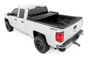 Rough Country - 41214550 | Rough Country Soft Tri-Fold Bed Cover (2014-2018 Silverado, Sierra 1500 2WD/4WD | 5'9" Bed) - Image 3