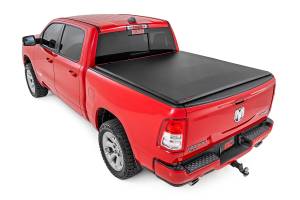 42320550 | Rough Country Soft Roll Up Bed Cover (2019-2025 Ram 1500 Pickup 2WD/4WD | 5'7" Bed)
