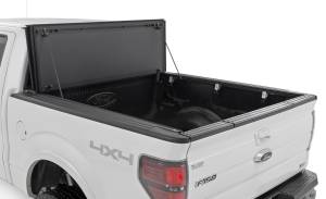 Rough Country - 49214650 | Rough-Country Hard Tri-Fold Flip Up Bed Cover | 6'7" Bed | Ford F-150 (04-14) - Image 3